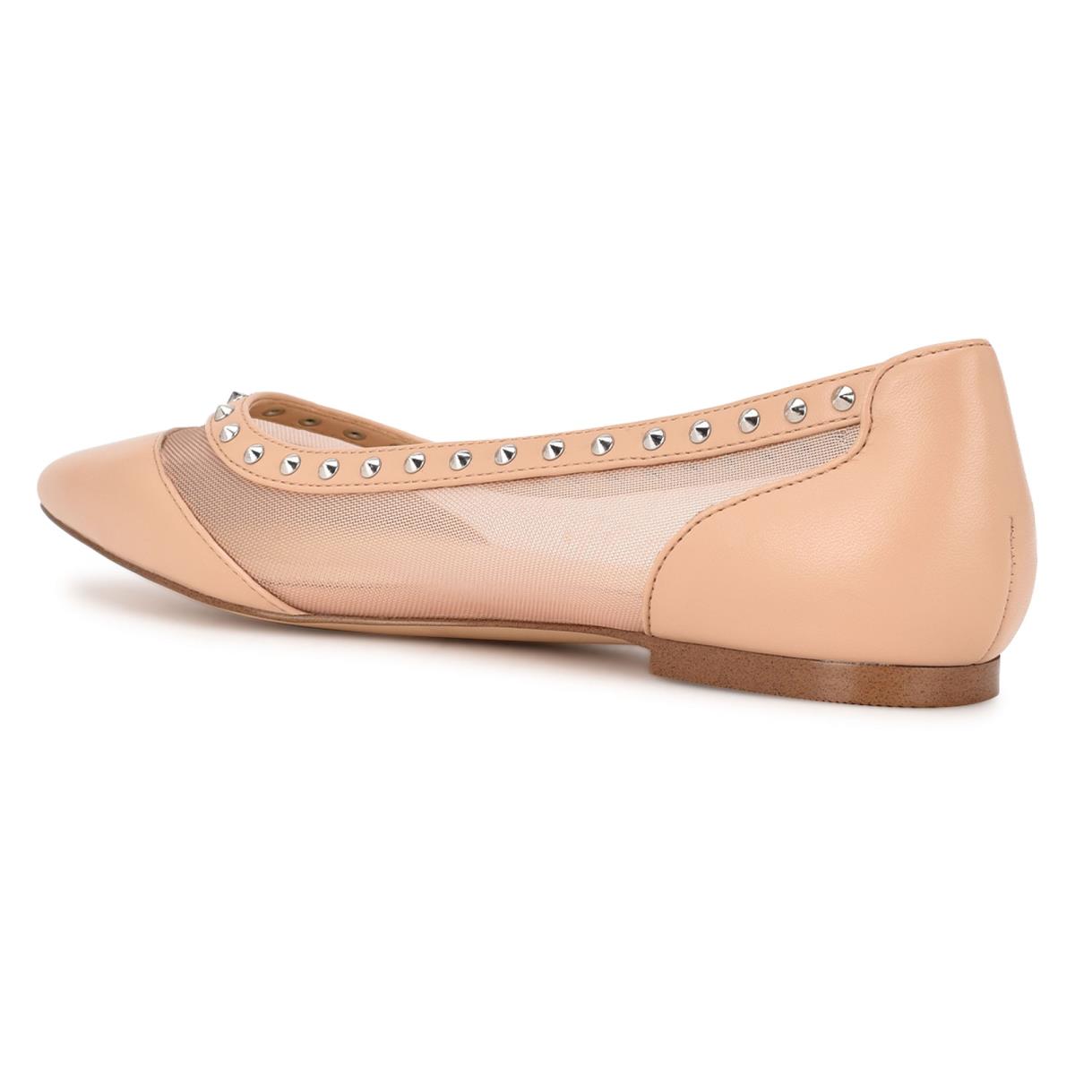 Dámské Baleríny Nine West Bizzie Pointy Špicí Růžové | 4615DLQEF