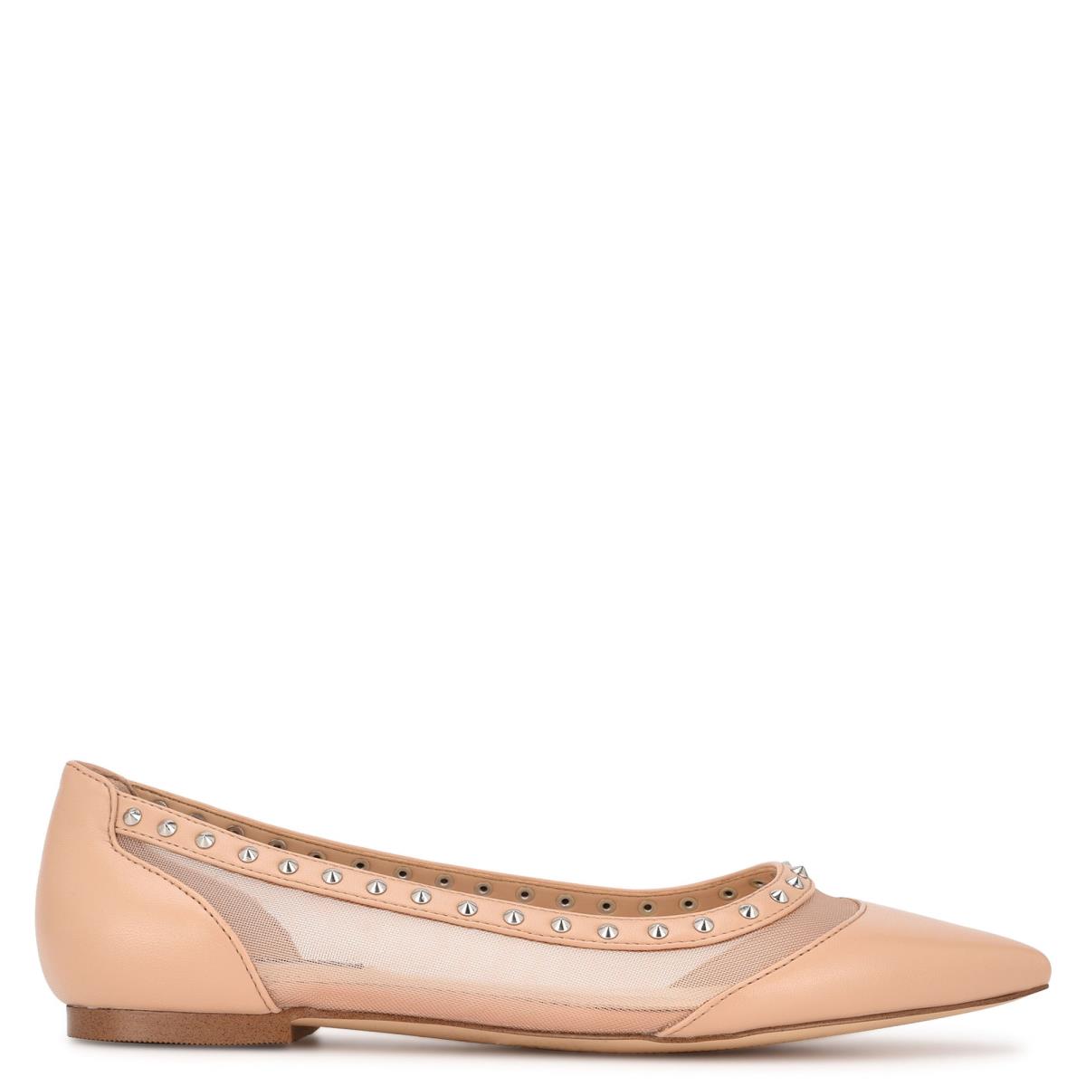 Dámské Baleríny Nine West Bizzie Pointy Špicí Růžové | 4615DLQEF