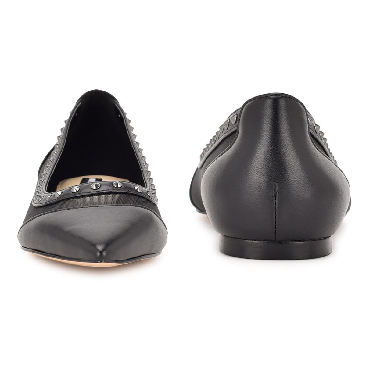 Dámské Baleríny Nine West Bizzie Pointy Špicí Černé | 6204CJLNB