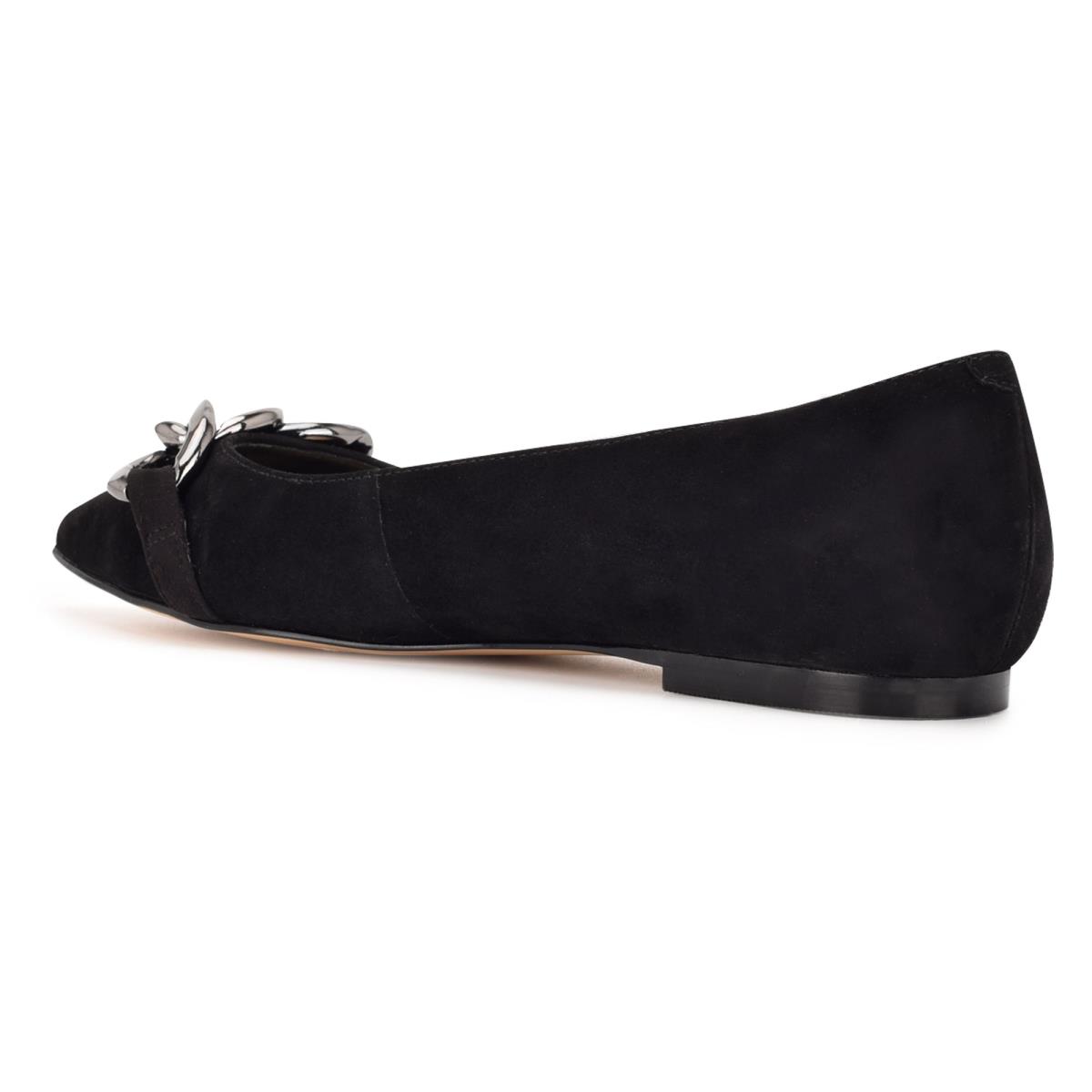 Dámské Baleríny Nine West Brinks Pointy Špicí Černé | 2483WIRMD