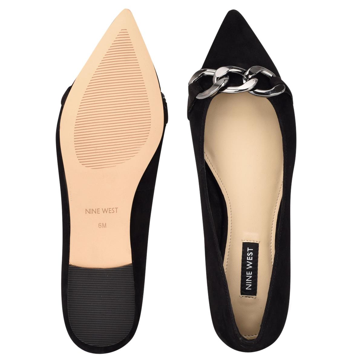 Dámské Baleríny Nine West Brinks Pointy Špicí Černé | 2483WIRMD