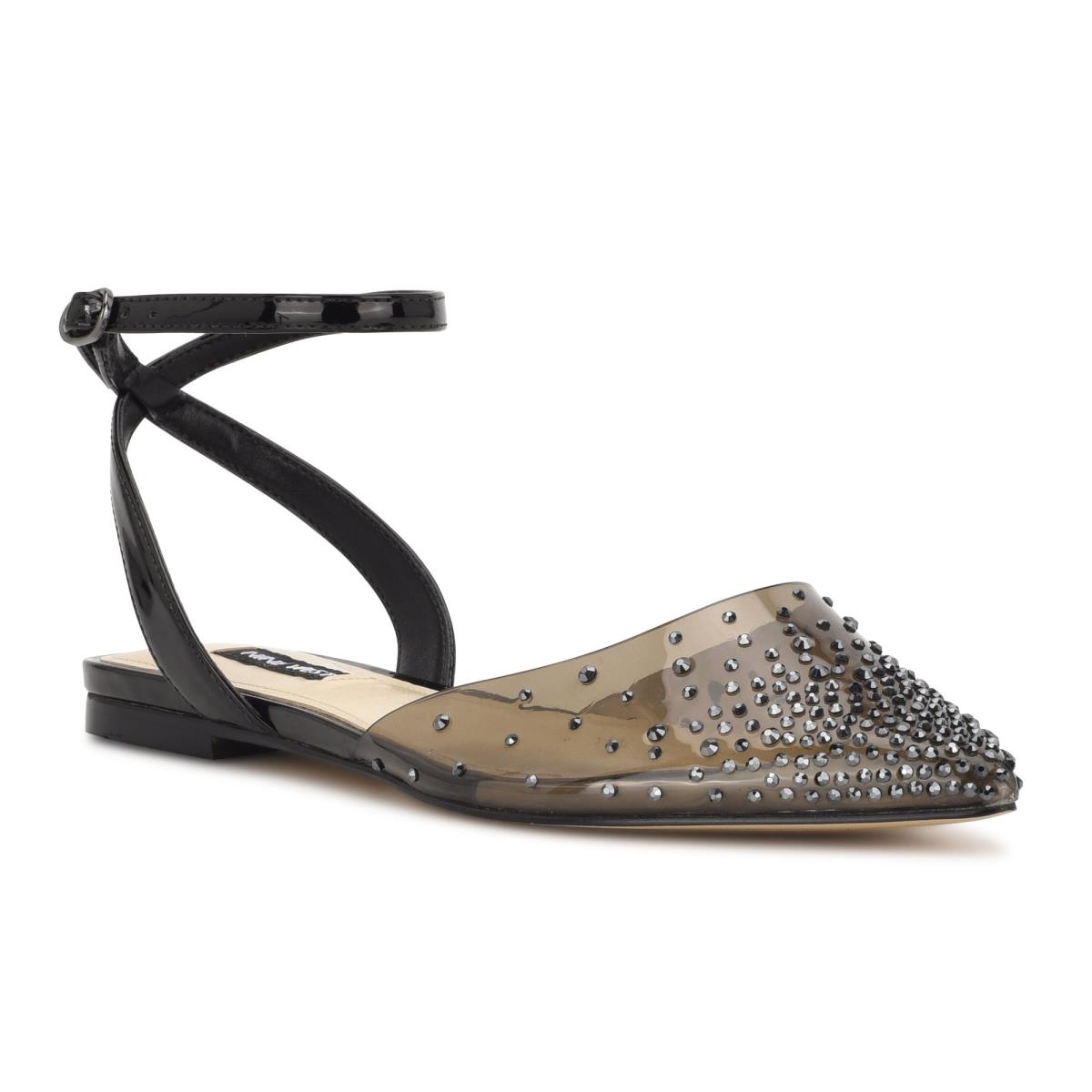 Dámské Baleríny Nine West Briya Pointy Špicí Černé | 9375HWSCI