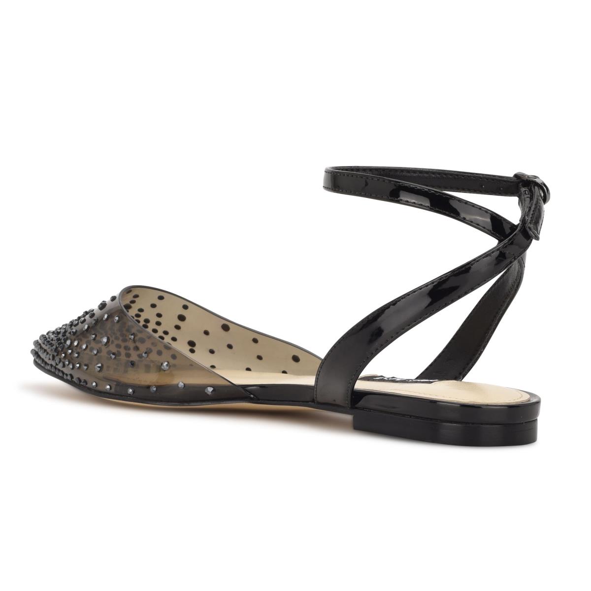 Dámské Baleríny Nine West Briya Pointy Špicí Černé | 9375HWSCI