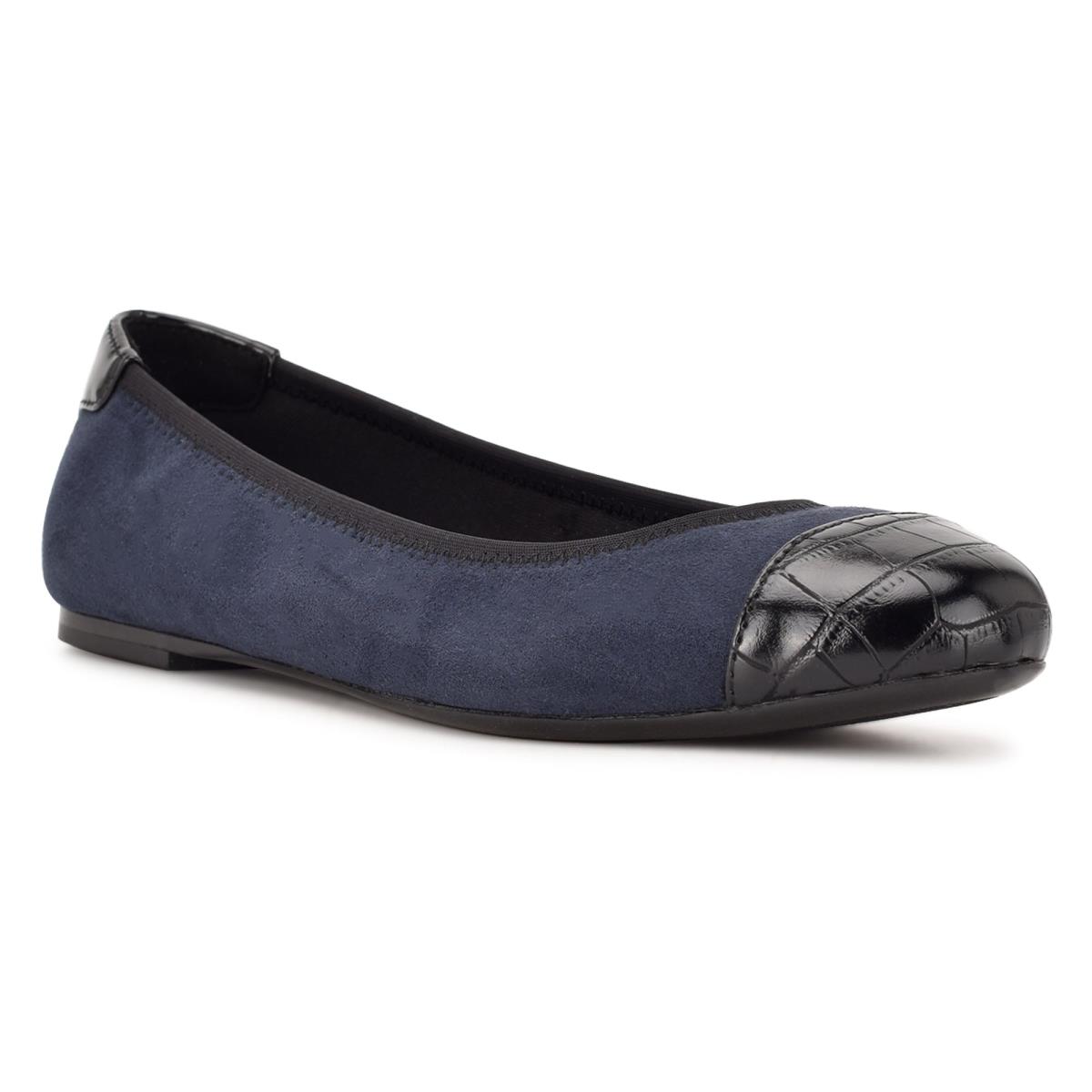 Dámské Baleríny Nine West Capted Ballet Tmavě Blankyt | 5071CPRJX