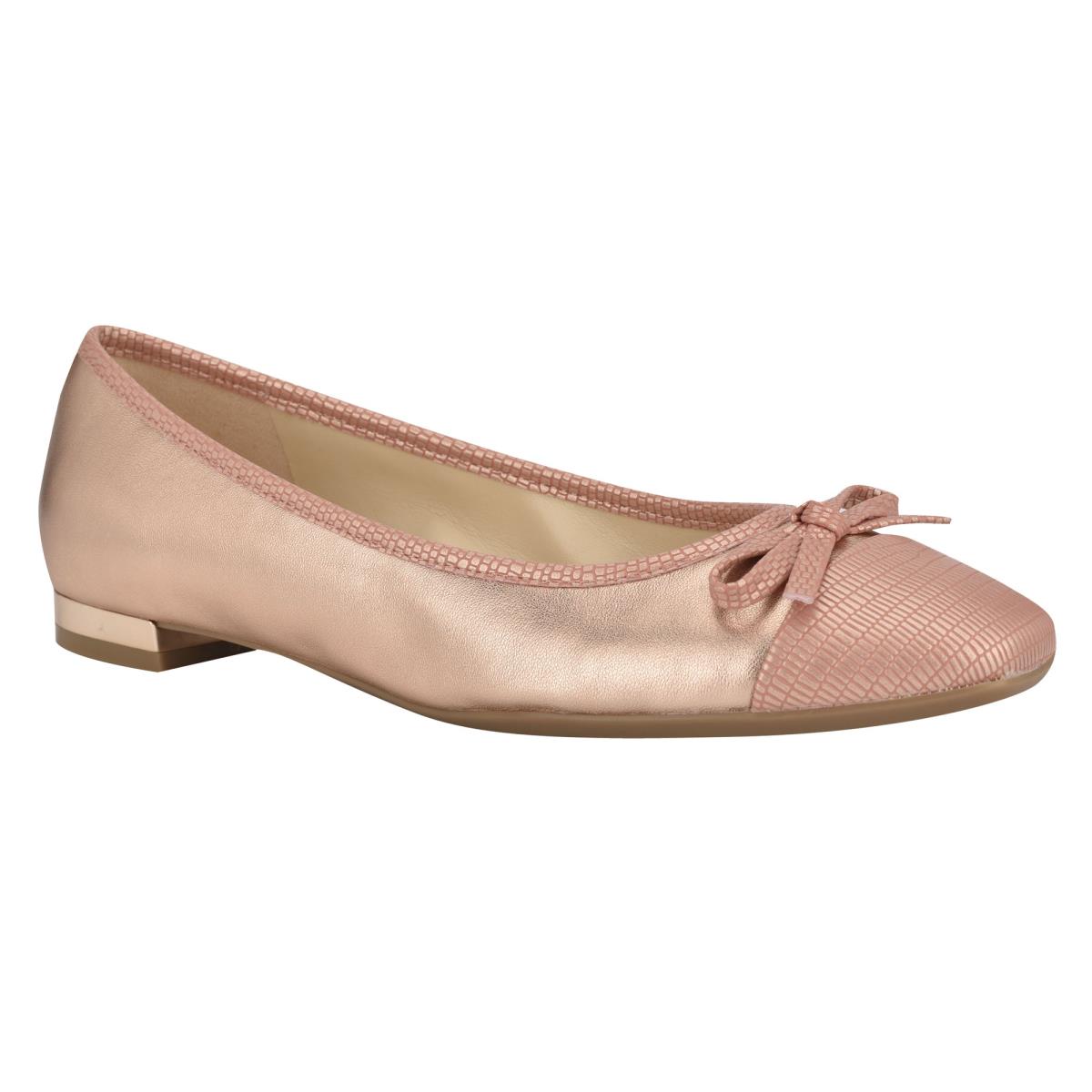 Dámské Baleríny Nine West Olly 9x9 Ballet Růžové | 3826UXLTY