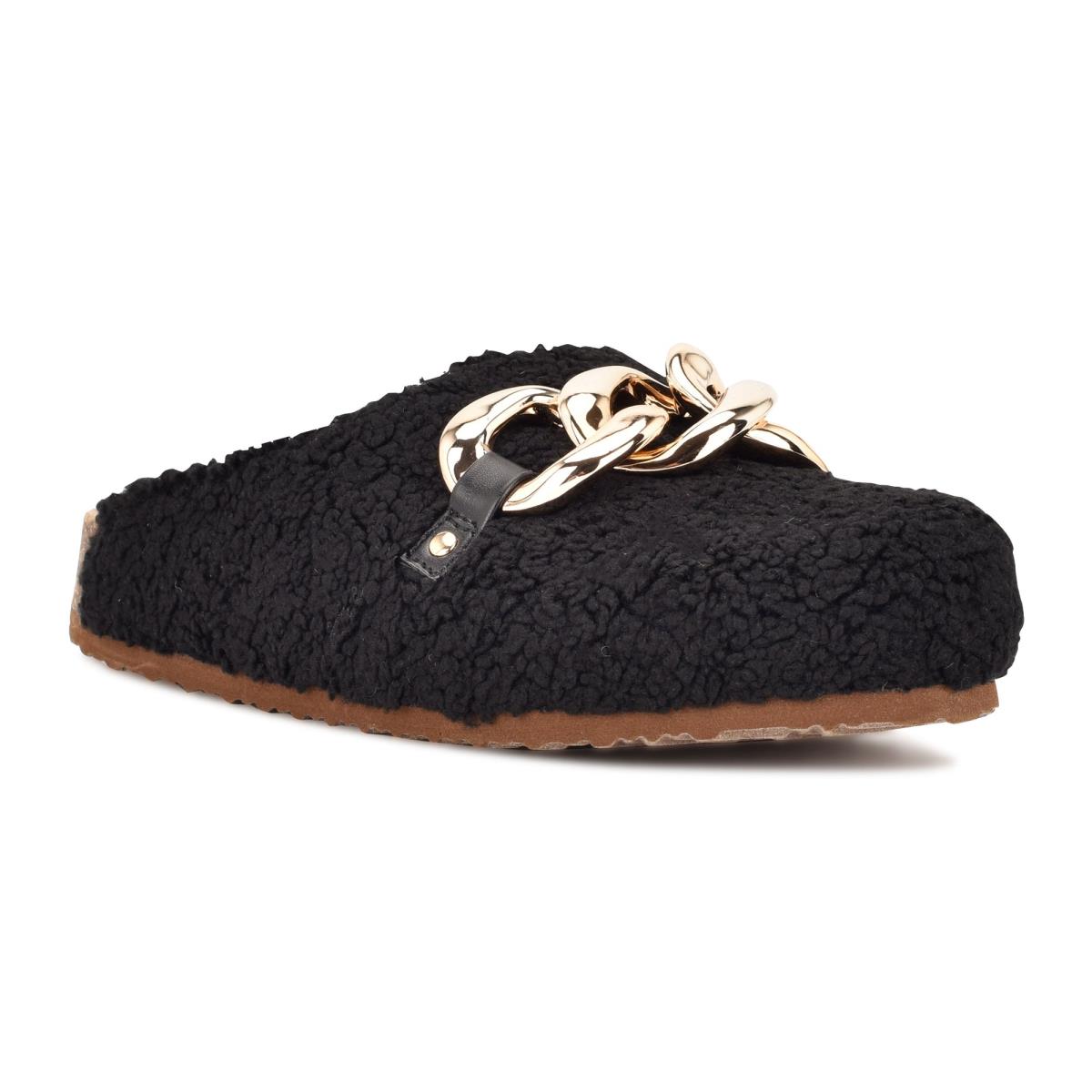 Dámské Boty Mules Nine West Everyth Cozy Černé | 1275YQNVR