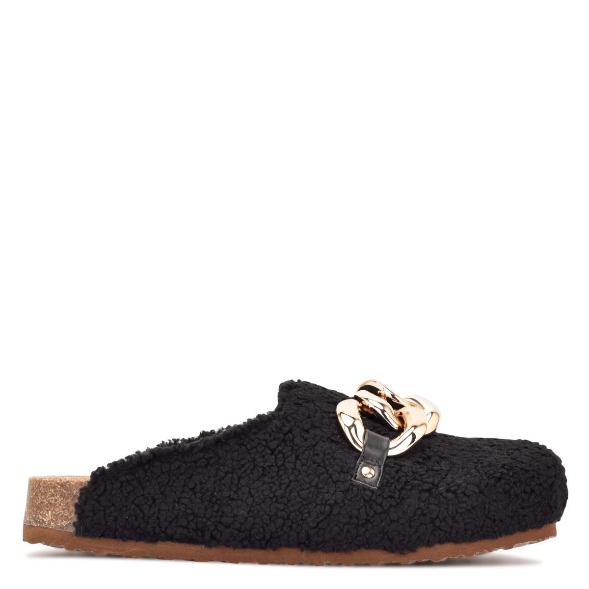 Dámské Boty Mules Nine West Everyth Cozy Černé | 1275YQNVR