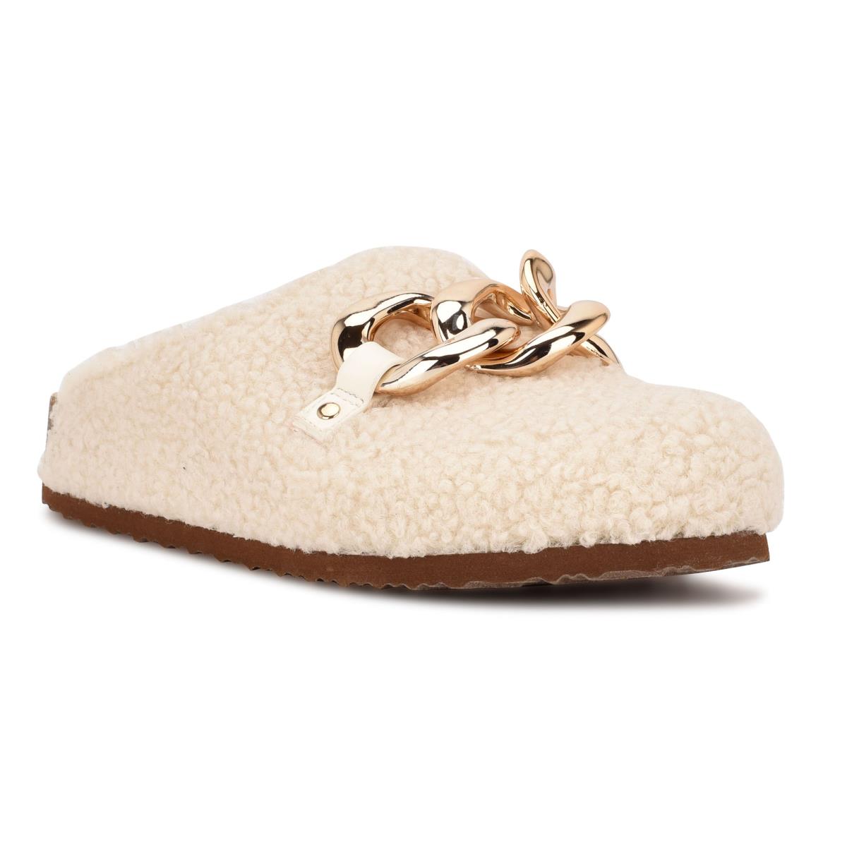 Dámské Boty Mules Nine West Everyth Cozy Krém | 6584XICAQ