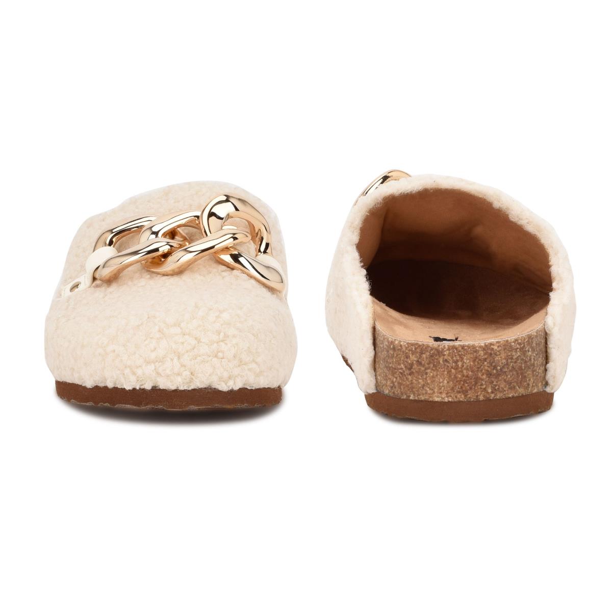 Dámské Boty Mules Nine West Everyth Cozy Krém | 6584XICAQ