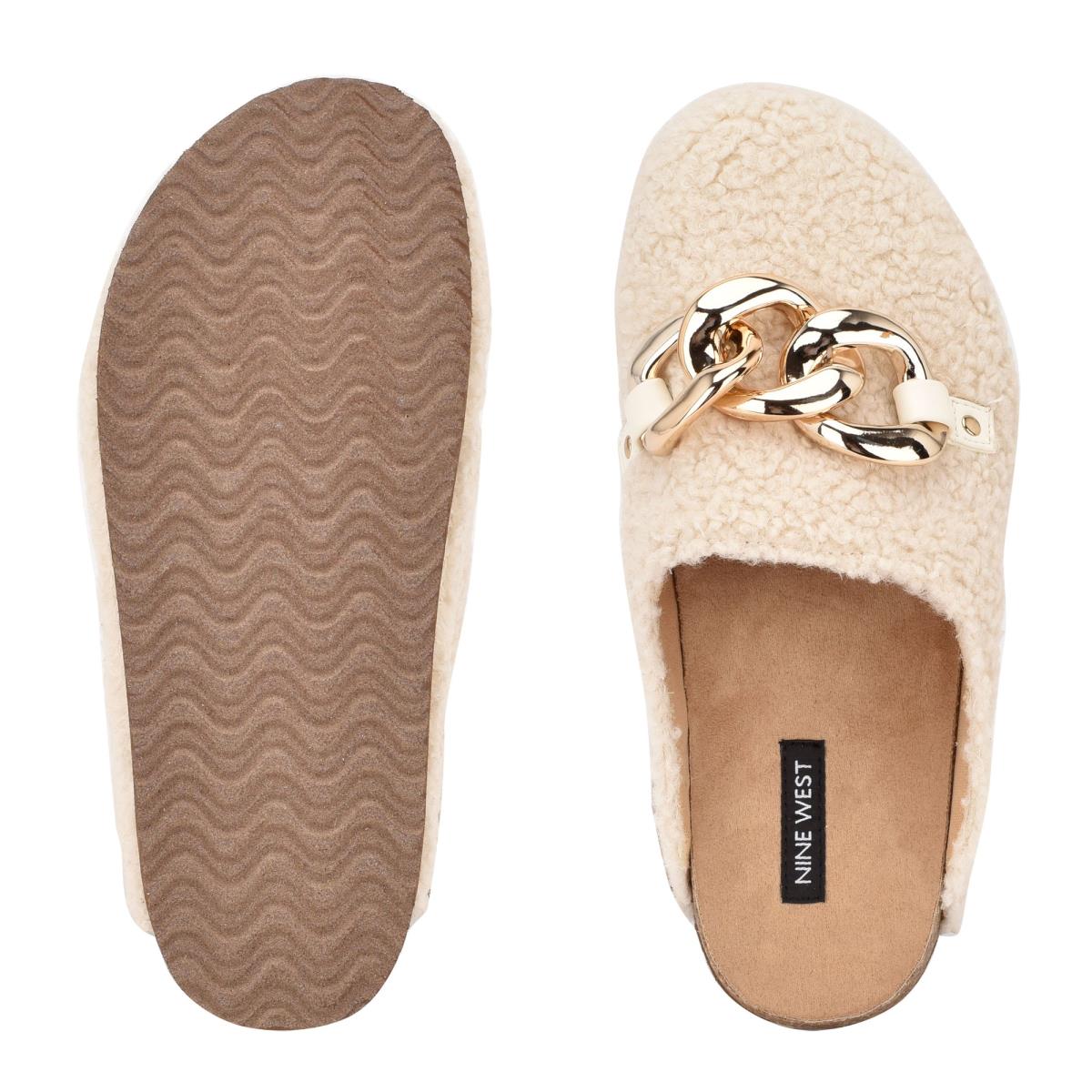 Dámské Boty Mules Nine West Everyth Cozy Krém | 6584XICAQ