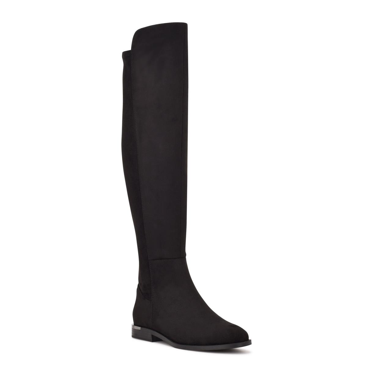 Dámské Boty Nine West Allair Široké Calf Over the Knee Černé | 0748CSTAE