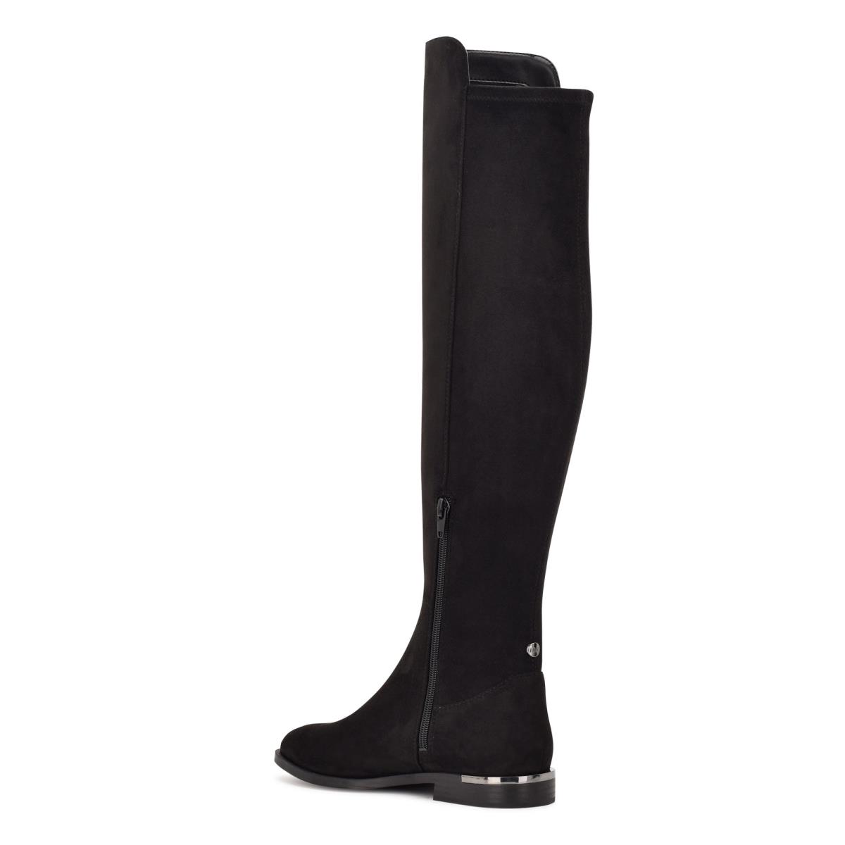 Dámské Boty Nine West Allair Široké Calf Over the Knee Černé | 0748CSTAE