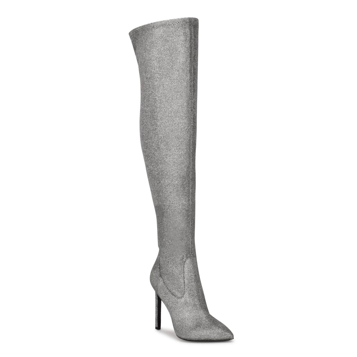 Dámské Boty Nine West Tacy Over The Knee Blankyt Šedé | 3186XUTZV