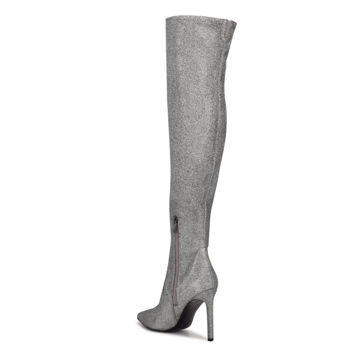 Dámské Boty Nine West Tacy Over The Knee Blankyt Šedé | 3186XUTZV