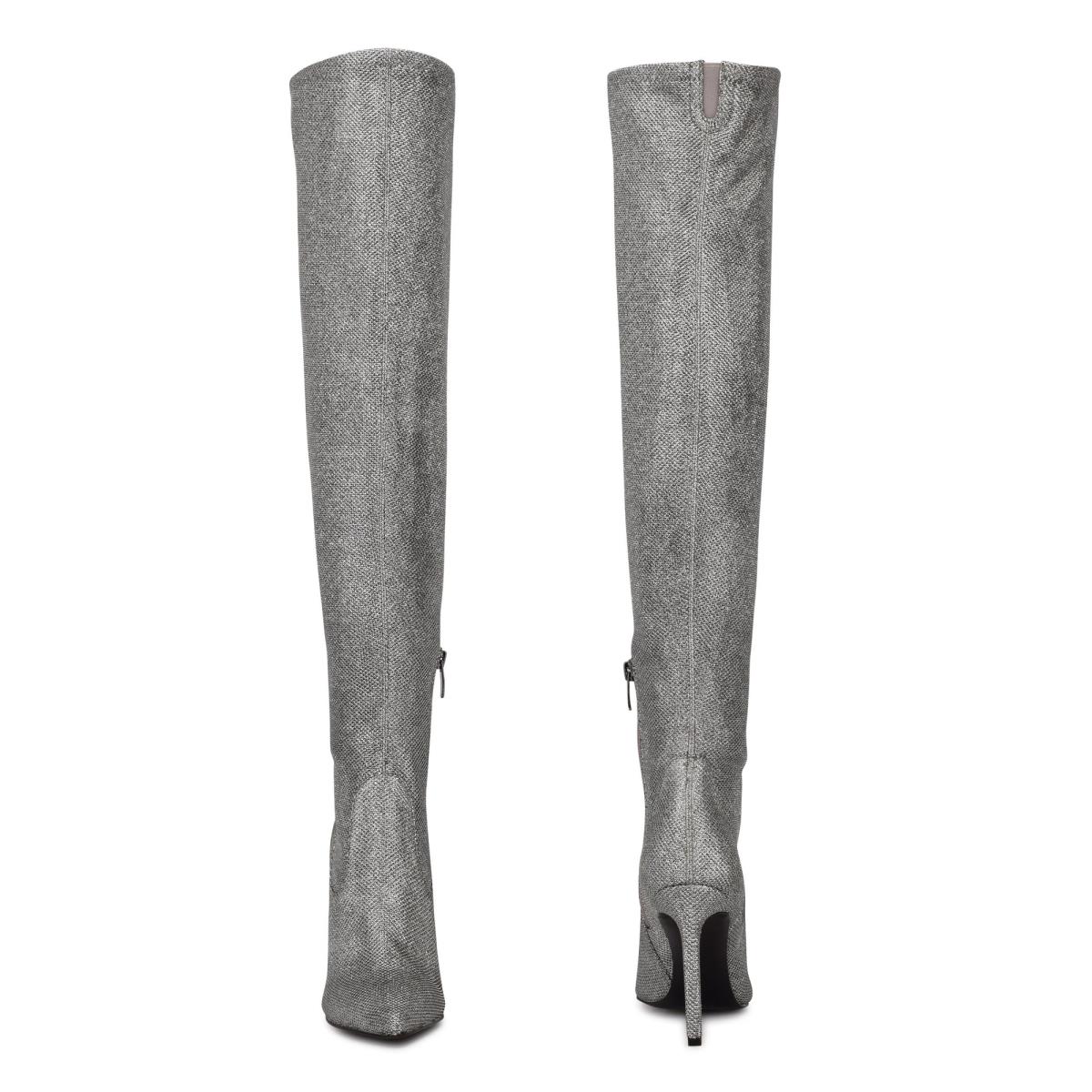 Dámské Boty Nine West Tacy Over The Knee Blankyt Šedé | 3186XUTZV