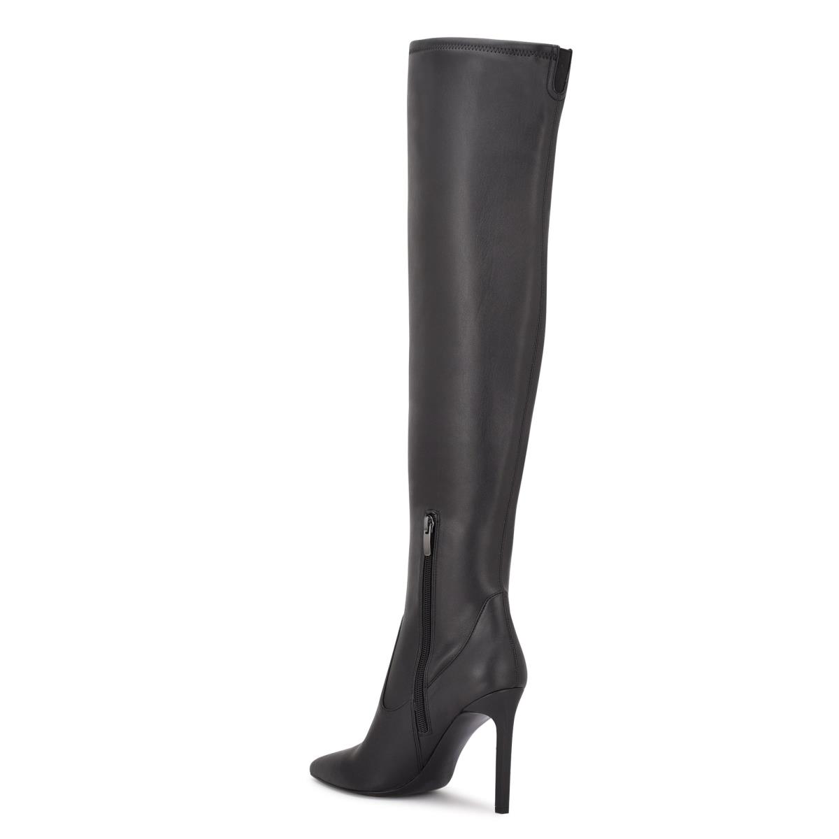 Dámské Boty Nine West Tacy Over The Knee Černé | 4287NMWRT