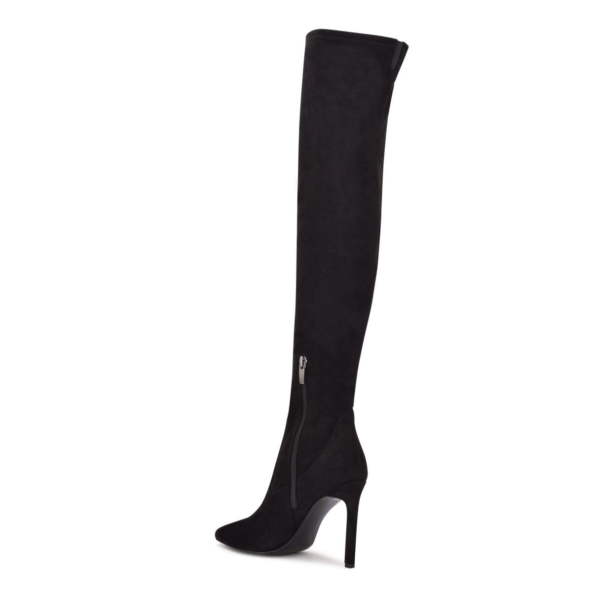 Dámské Boty Nine West Tacy Over The Knee Černé | 4628RUCMN