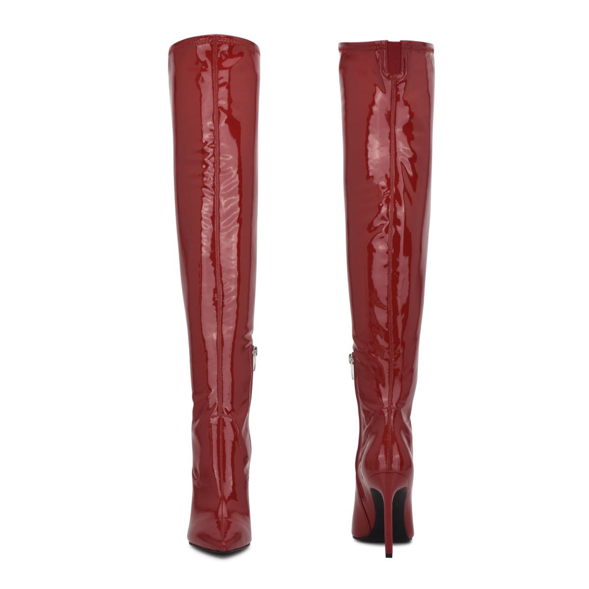 Dámské Boty Nine West Tacy Over The Knee Červené | 6501CGLOZ