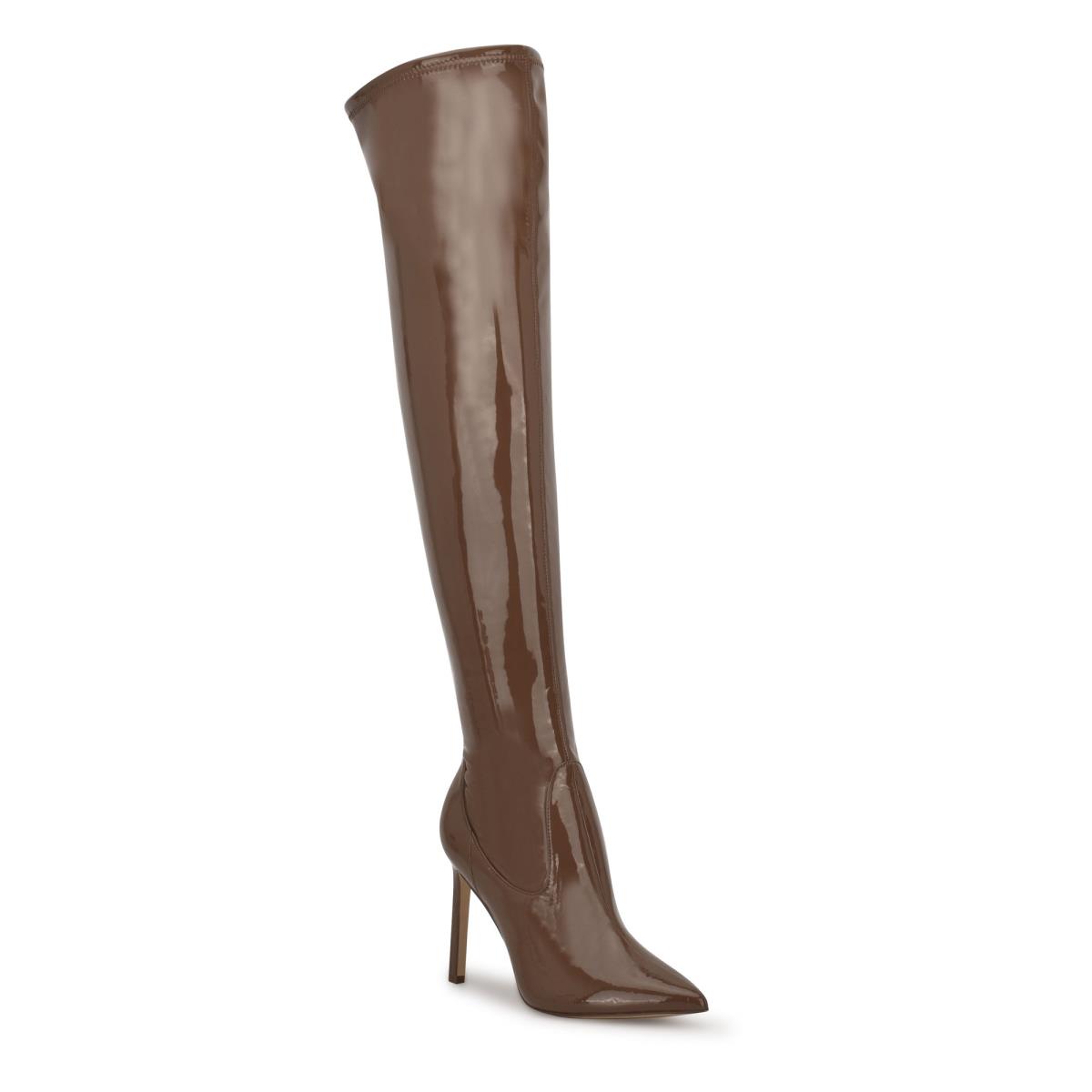 Dámské Boty Nine West Tacy Over The Knee Hnědé | 6751OMNGA