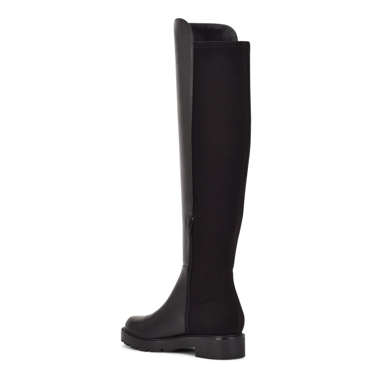 Dámské Boty Nine West Tread Over The Knee Lug Sole Černé | 7018JBICM