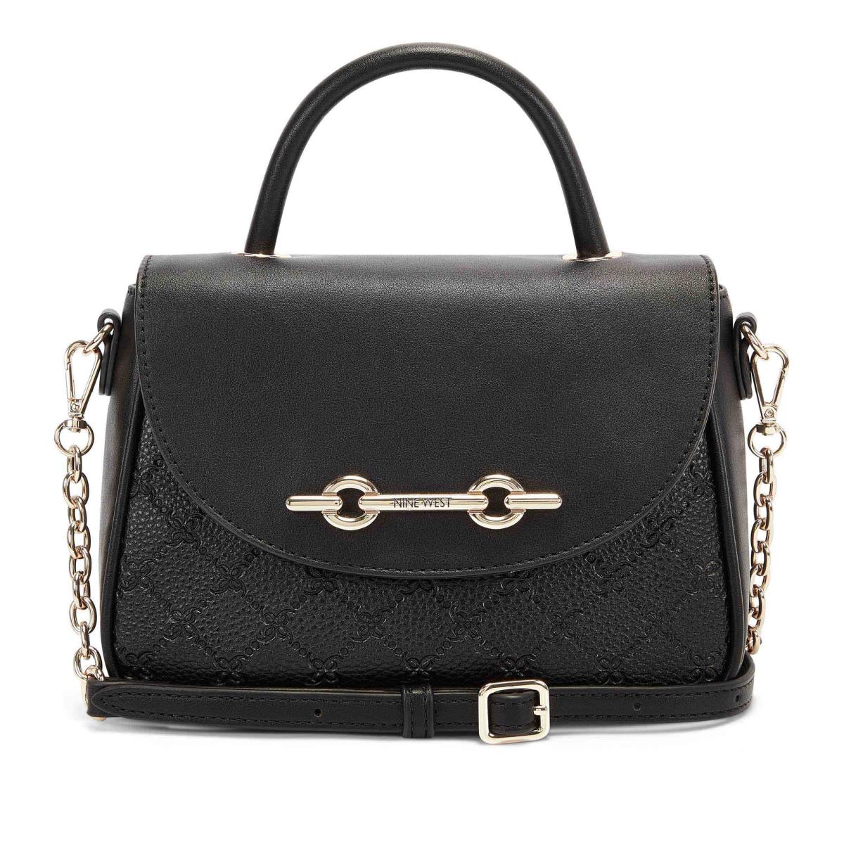 Dámské Crossbody Kabelky Nine West Addy Mini Top Handle Flap Černé | 2698LYZOU