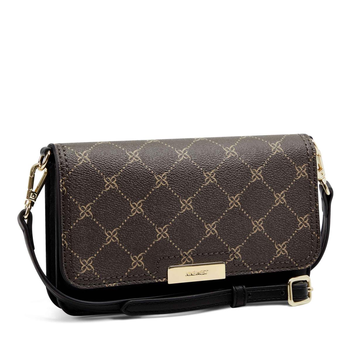 Dámské Crossbody Kabelky Nine West Lawson Wallet On A String Hnědé Černé | 0573NYPCA