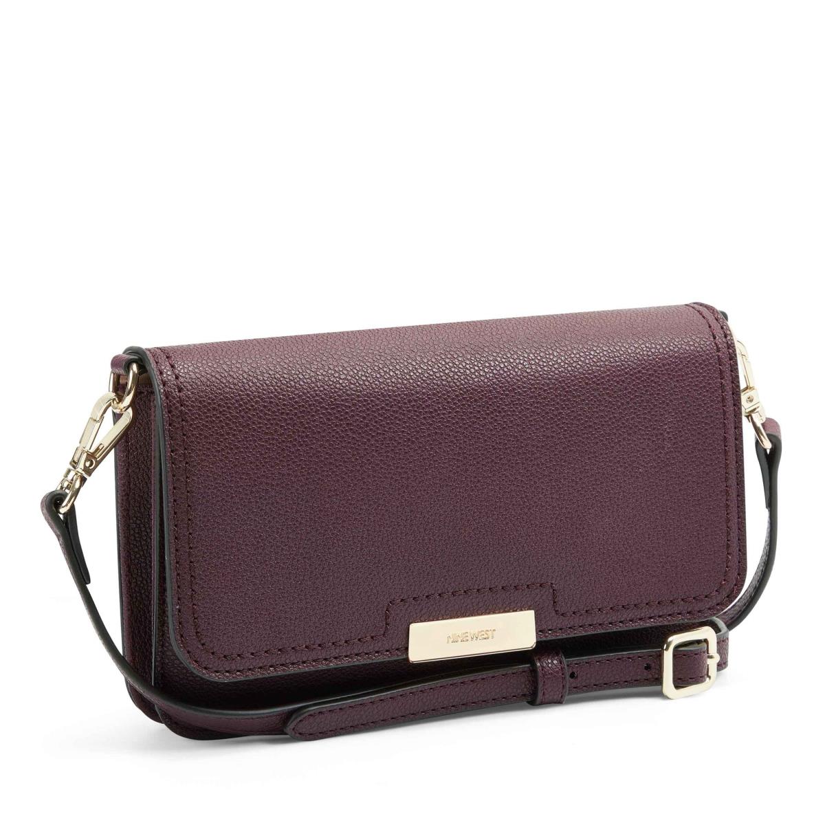 Dámské Crossbody Kabelky Nine West Lawson Wallet On A String Claret | 7238QHZGJ