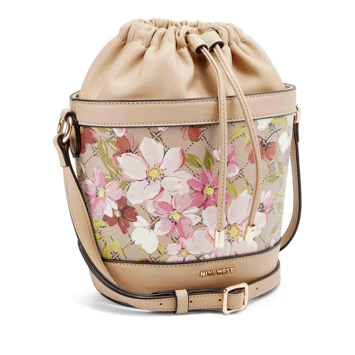 Dámské Crossbody Kabelky Nine West Laylin Drawstring Bucket Kytičkované | 7953DGFTO