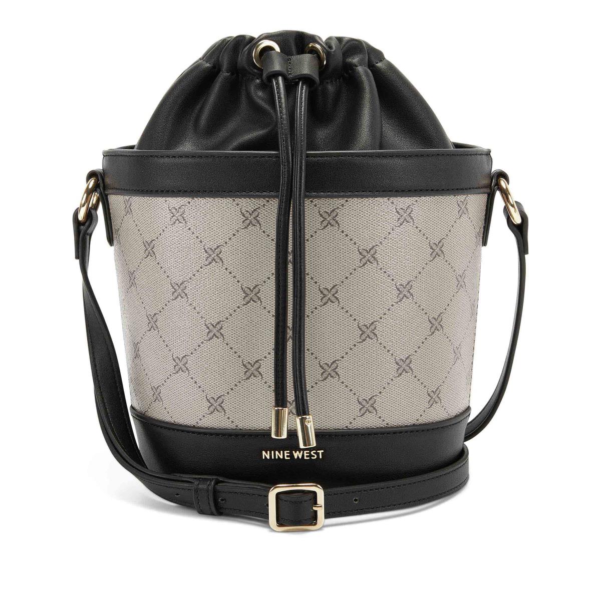 Dámské Crossbody Kabelky Nine West Laylin Drawstring Bucket Černé | 8249IHCGR