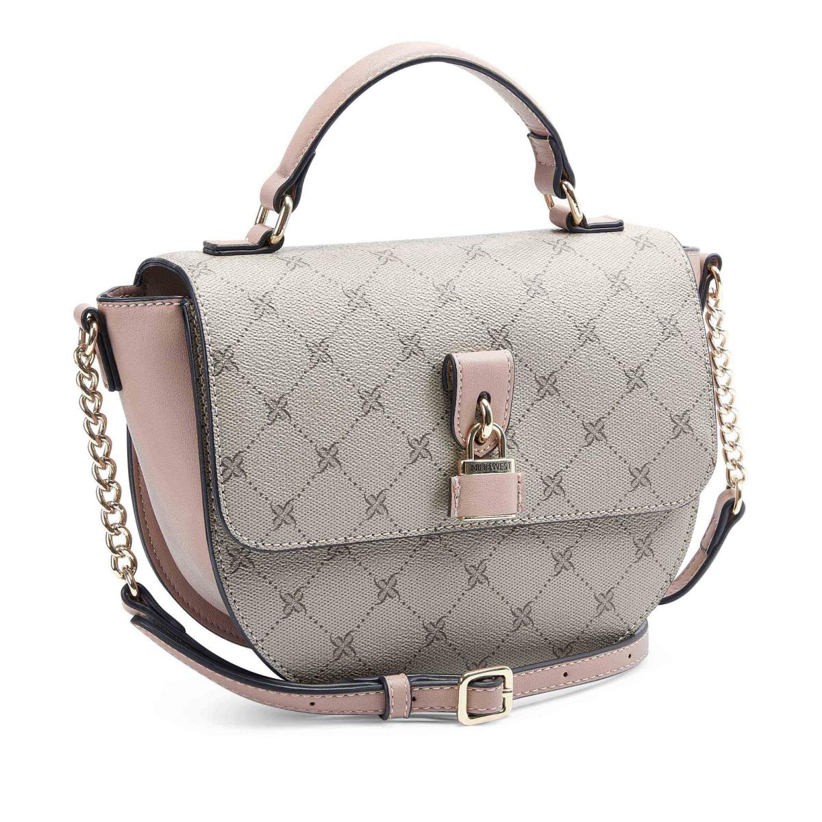 Dámské Crossbody Kabelky Nine West Nemi Top Handle Flap Růžové Bílé | 6318AVDNQ