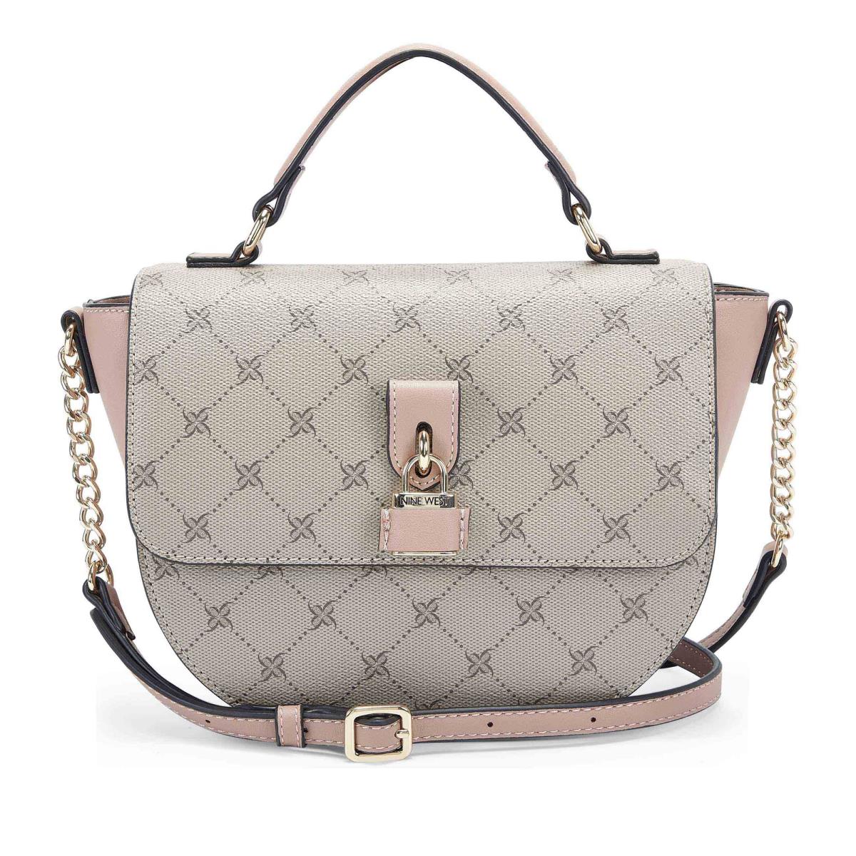 Dámské Crossbody Kabelky Nine West Nemi Top Handle Flap Růžové Bílé | 6318AVDNQ