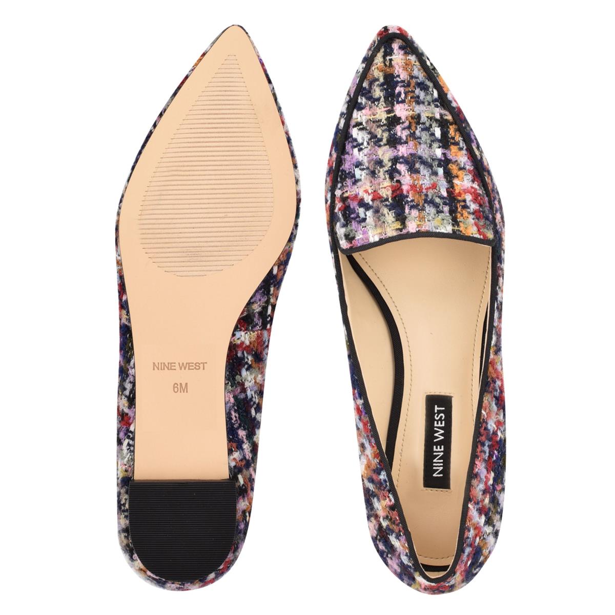 Dámské Flats Nine West Abay Smoking Blankyt Viacfarebný | 0671CDNTK