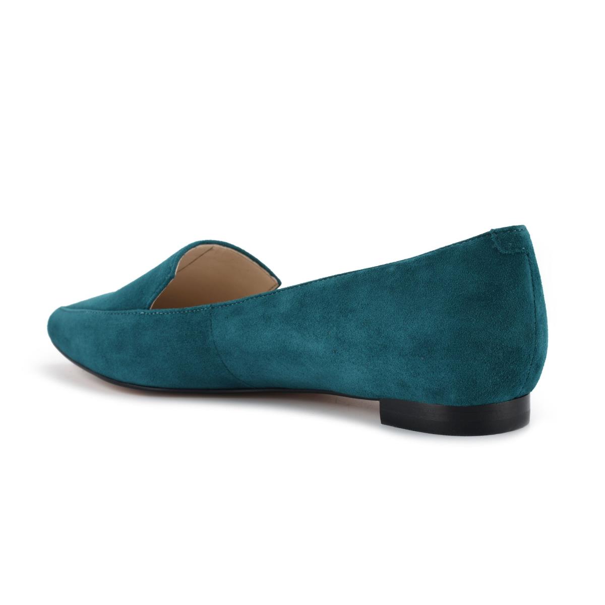 Dámské Flats Nine West Abay Smoking Tyrkysové | 8573ISMAY