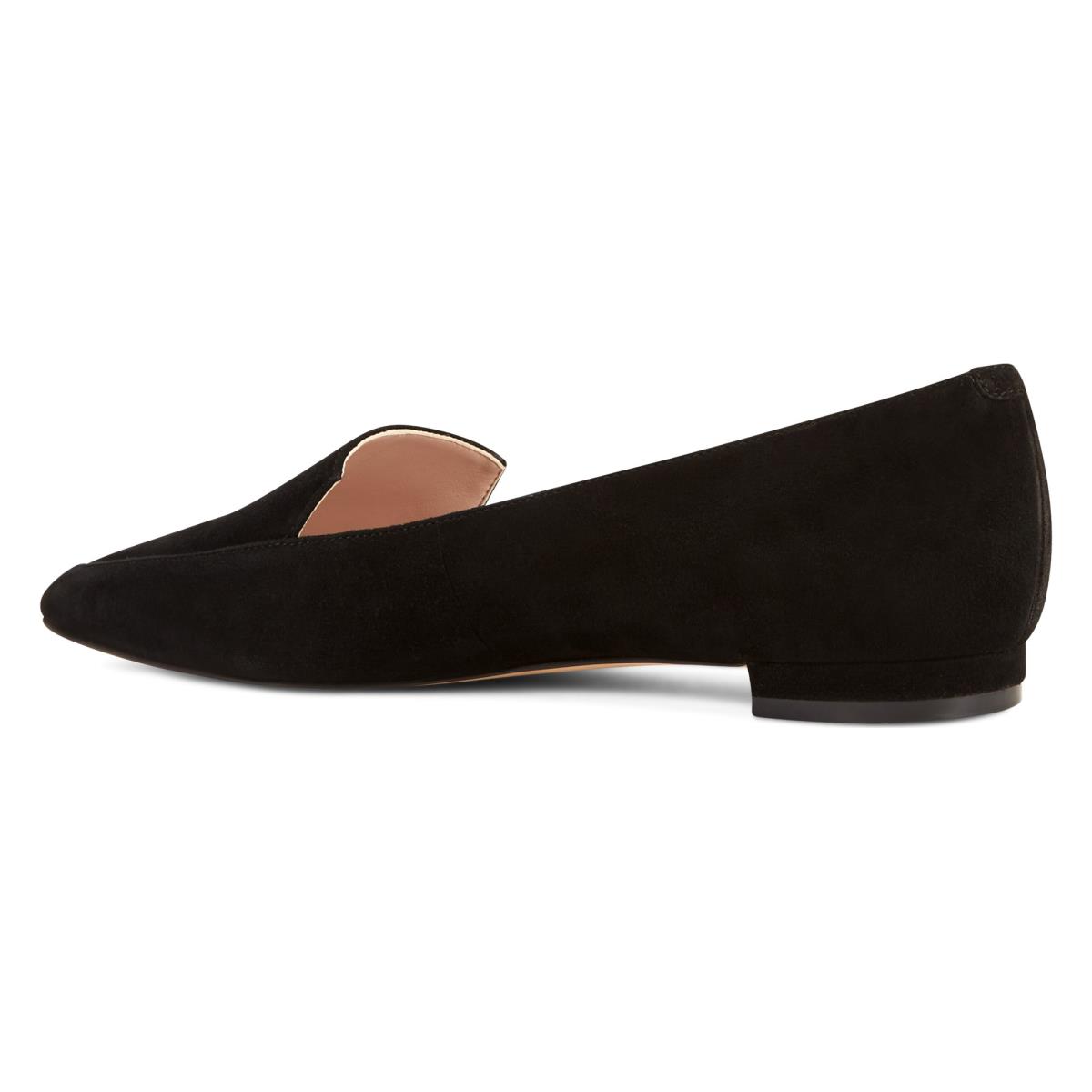 Dámské Flats Nine West Abay Smoking Černé | 0642TMRAN