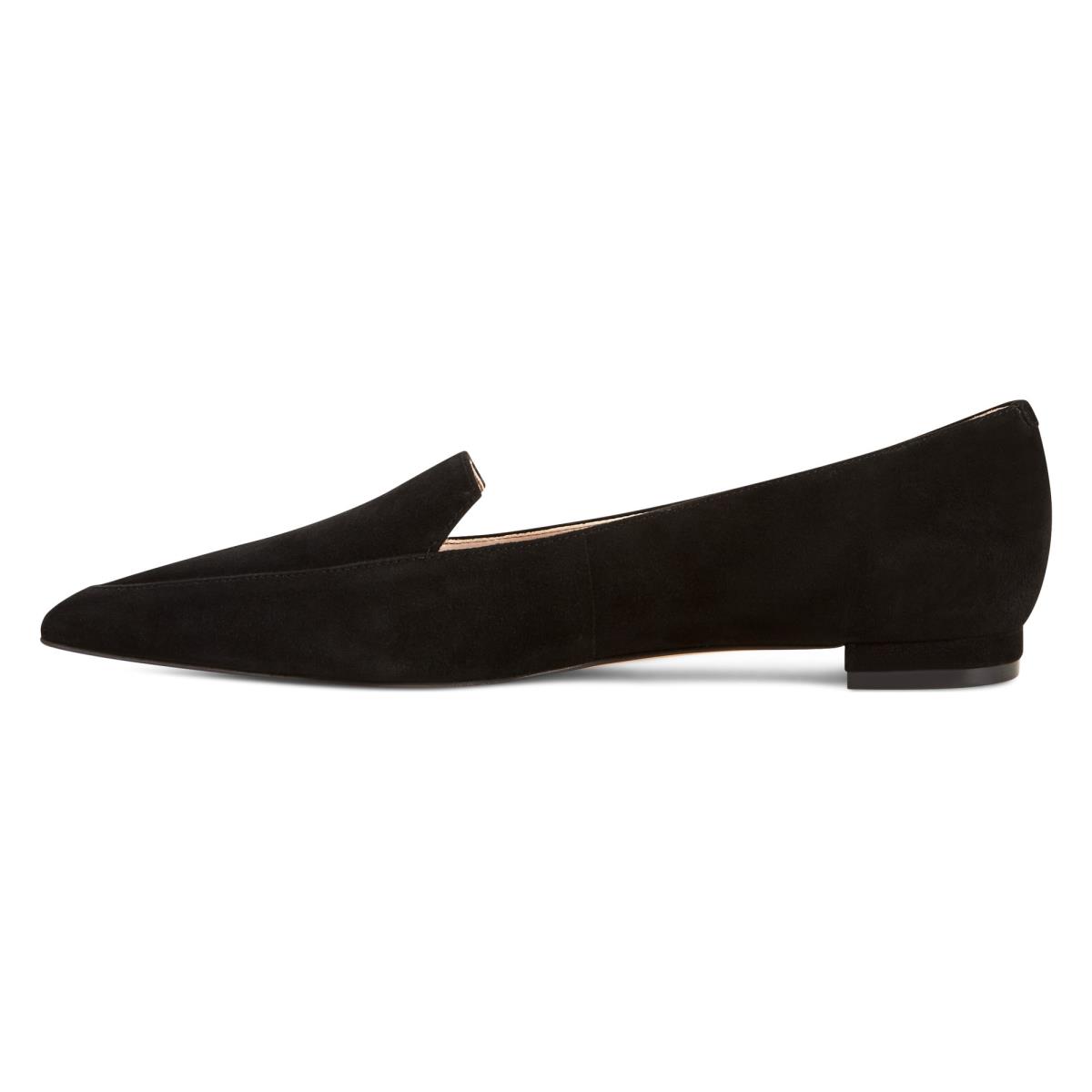 Dámské Flats Nine West Abay Smoking Černé | 0642TMRAN