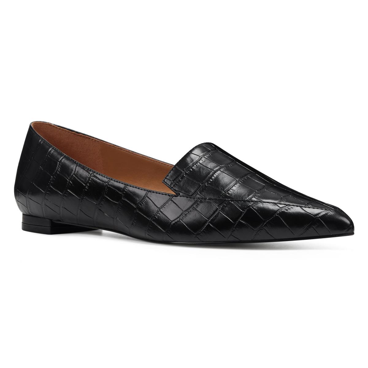 Dámské Flats Nine West Abay Smoking Černé | 4803IYZND