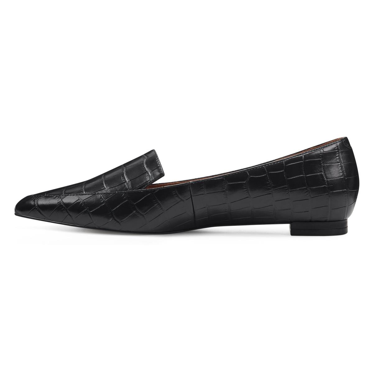 Dámské Flats Nine West Abay Smoking Černé | 4803IYZND