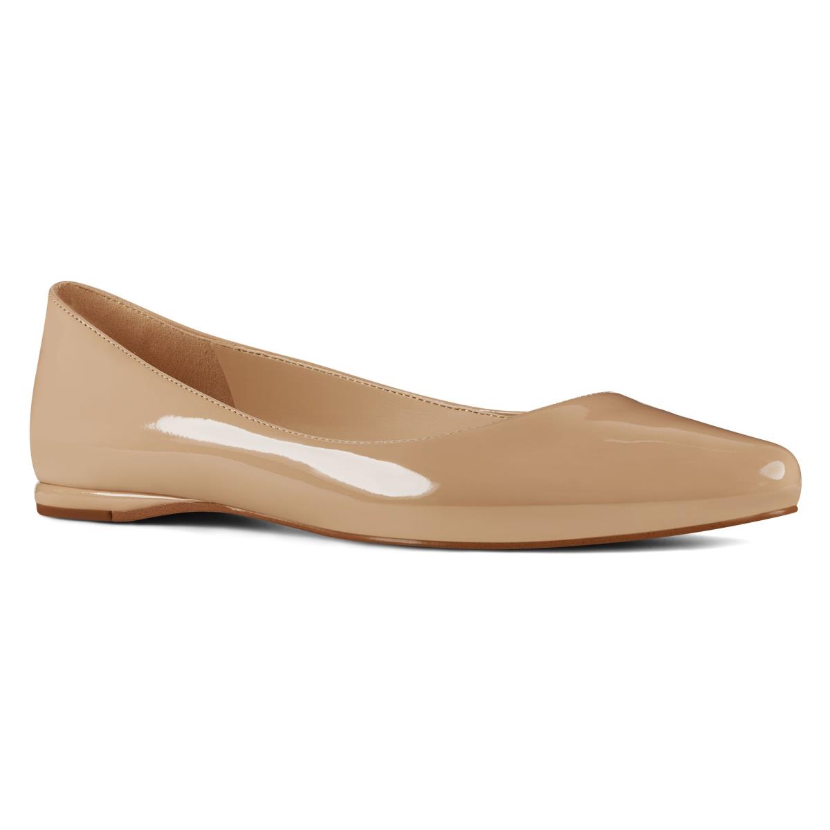 Dámské Flats Nine West Speakup Almond Špicí Světle Béžový | 0583JWQAO