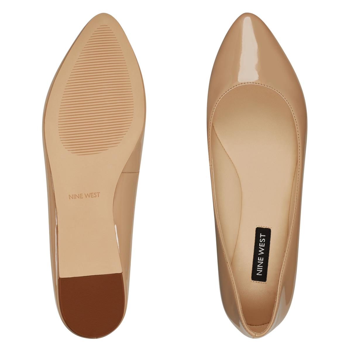 Dámské Flats Nine West Speakup Almond Špicí Světle Béžový | 0583JWQAO