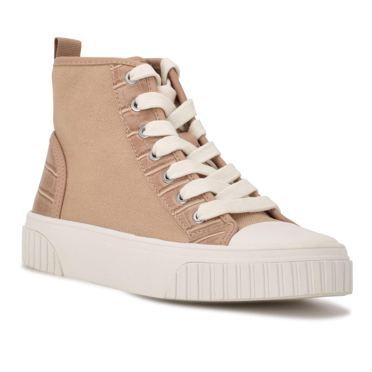 Dámské High Top Sneakers Nine West Dyiane Koralove Hnědé | 6734TUEPS