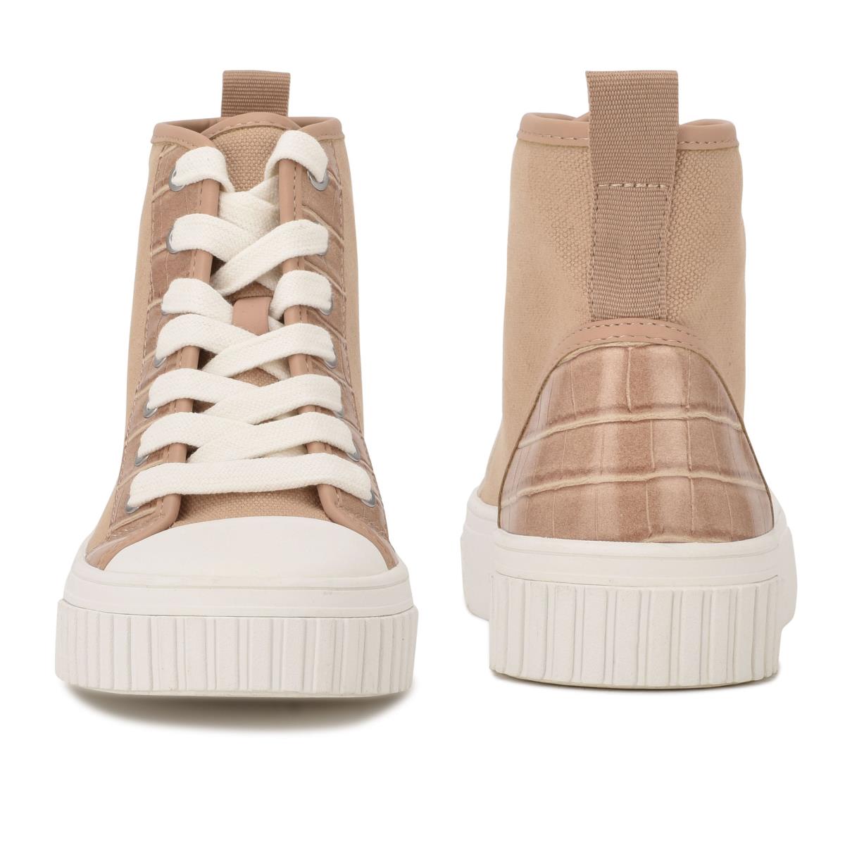 Dámské High Top Sneakers Nine West Dyiane Koralove Hnědé | 6734TUEPS