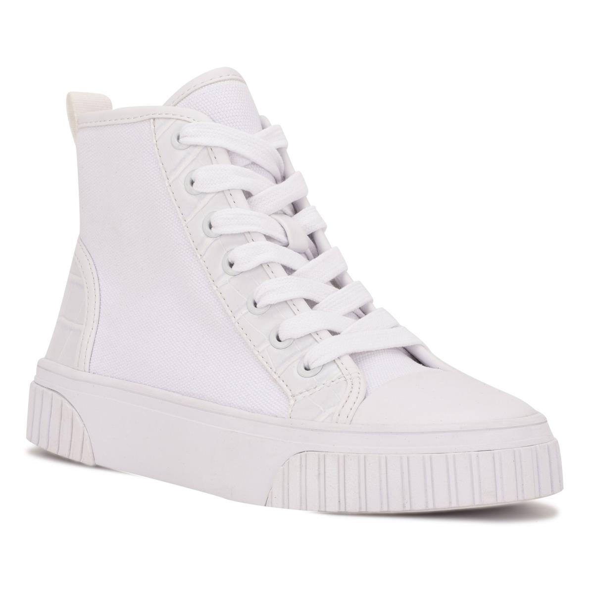 Dámské High Top Sneakers Nine West Dyiane Bílé | 7069XSPKB