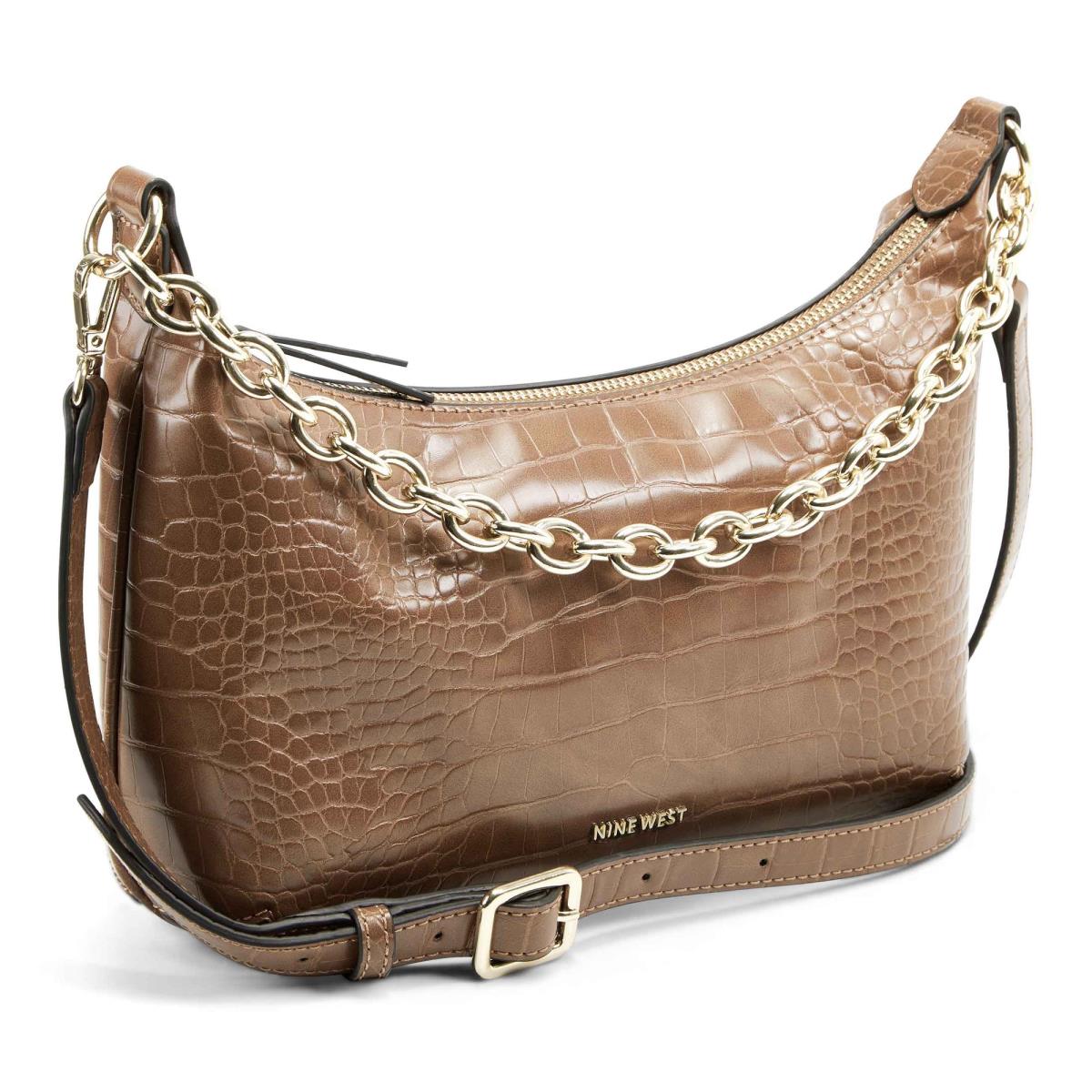 Dámské Kabelky Přes Rameno Nine West Ronnie Top Zip Shoulder Bag Hnědé | 6349VJOPY