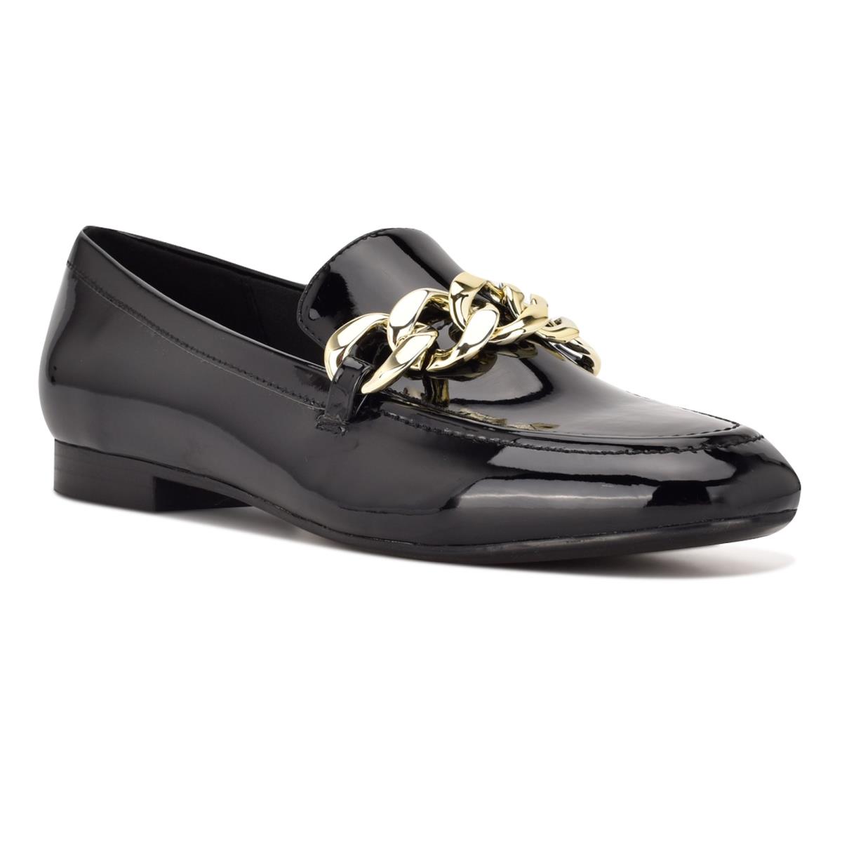 Dámské Loafers Nine West Chain Slip-On Černé | 0384GMFLX