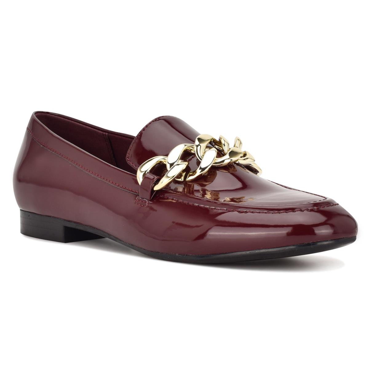 Dámské Loafers Nine West Chain Slip-On Červené | 8014QXPRT