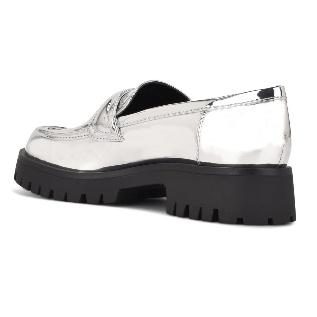 Dámské Loafers Nine West Garren Lug Sole Stříbrné | 0342ENXRC