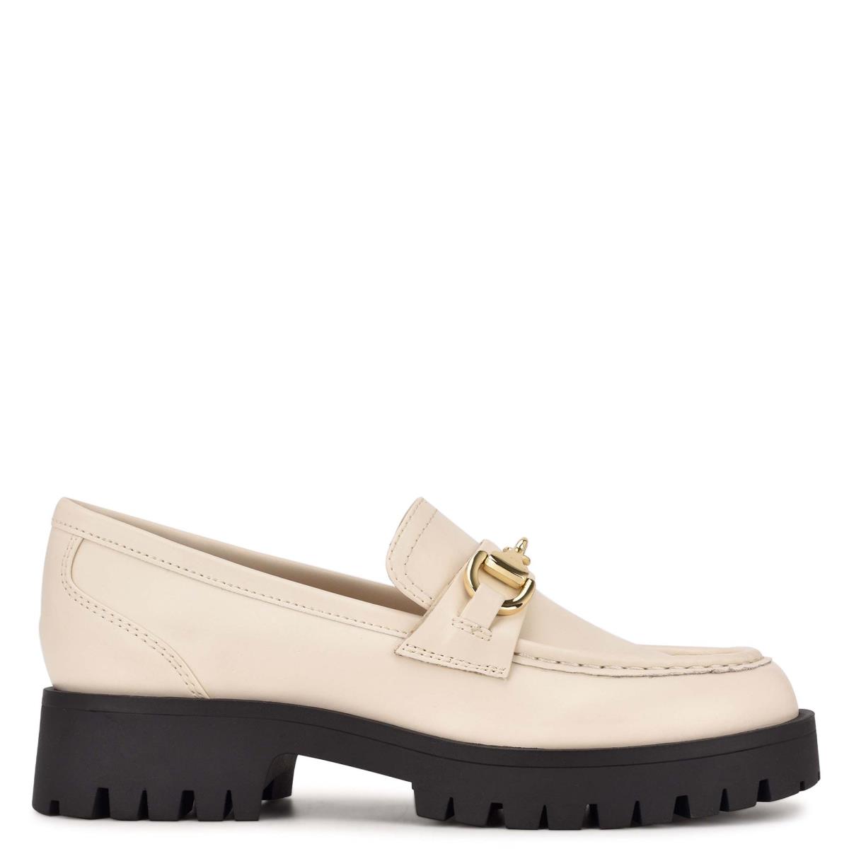 Dámské Loafers Nine West Gonehme Lug Sole Krém | 2573CMXNO