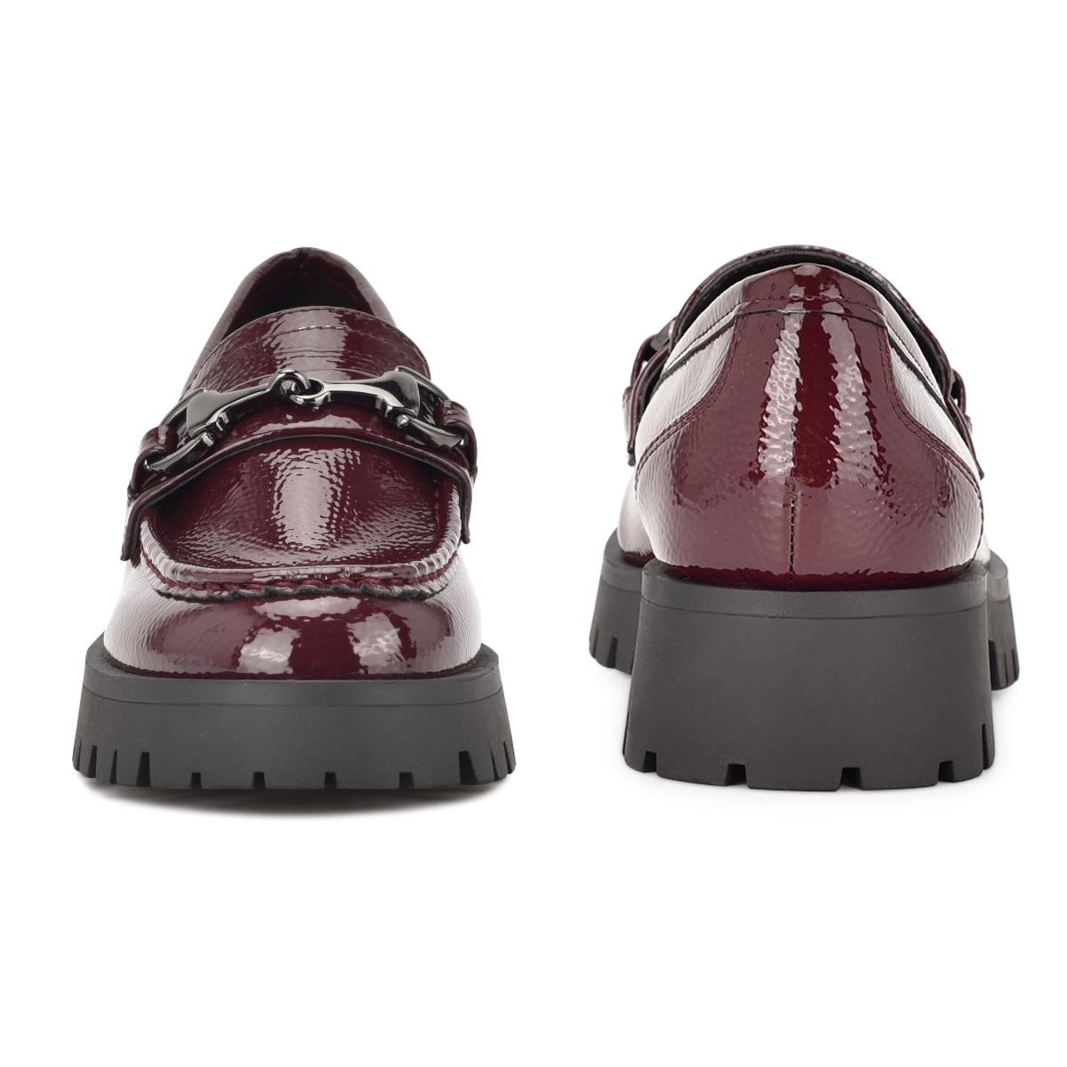 Dámské Loafers Nine West Gonehme Lug Sole Červené | 2805WGNKD