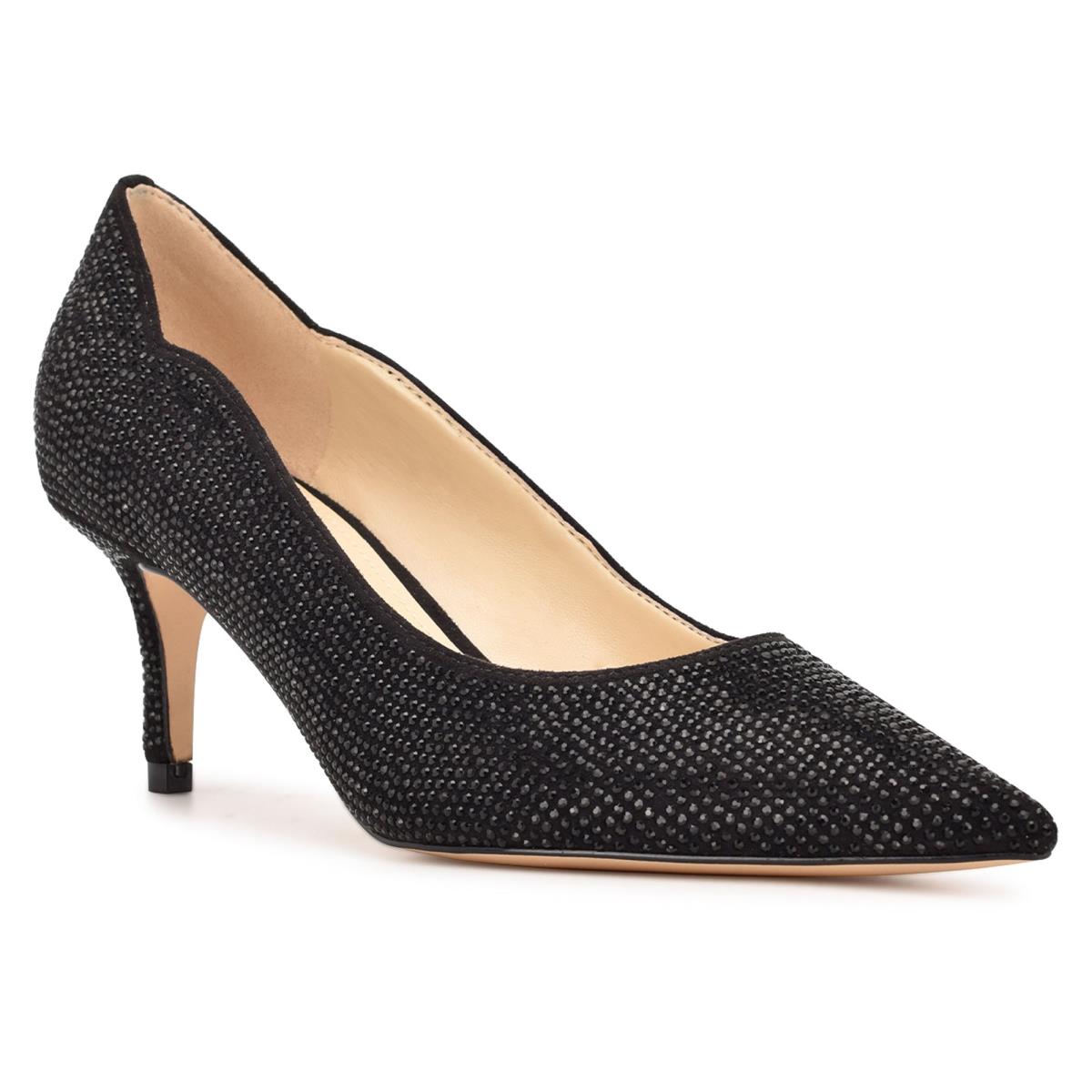 Dámské Lodičky Nine West Abaline Rhinestone Pointy Špicí Černé | 6012ERVXU