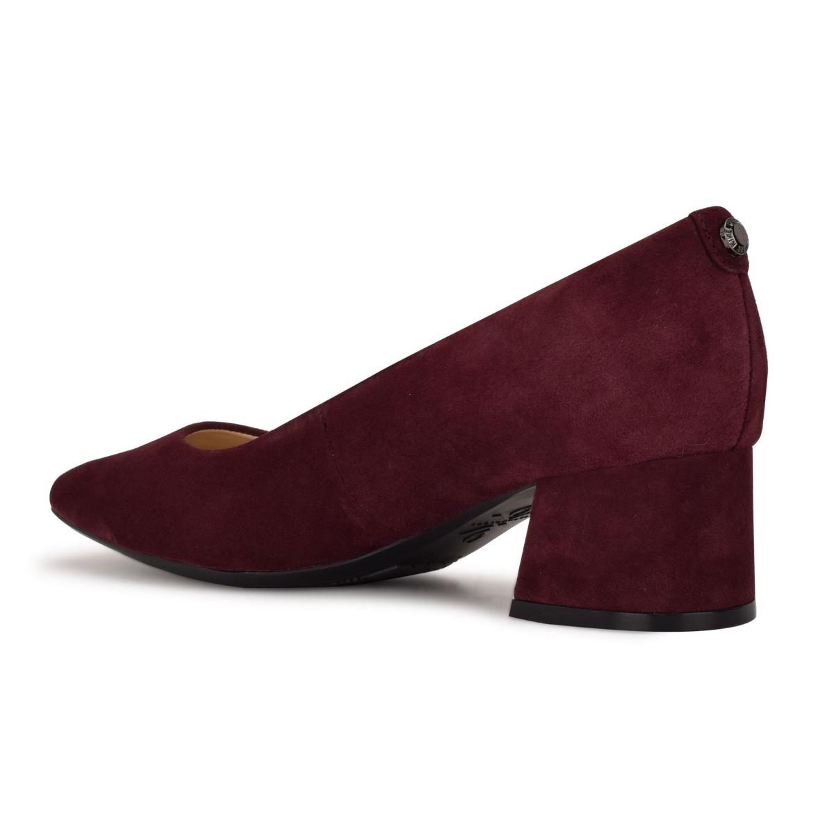 Dámské Lodičky Nine West Cloe 9x9 Block Heel Claret | 9162FDTLV